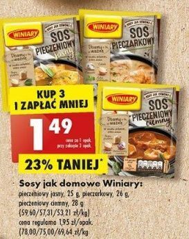 Biedronka Sos pieczeniowy jasny winiary sosy jak domowe oferta