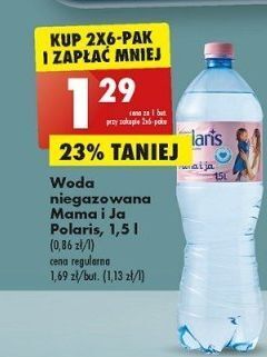Biedronka Woda niegazowana polaris mama i ja oferta
