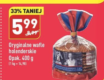 ALDI Wafle holenderskie oryginalne przekładane karmelem oferta