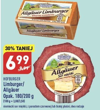 ALDI Ser allgauer limburger 20% hofburger oferta