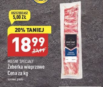 ALDI Żeberka wieprzowe ekstra mięsne mięsne specjały zawsze świeże (aldi) oferta