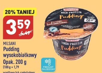 ALDI Pudding wysokobiałkowy waniliowy milsani high protein oferta
