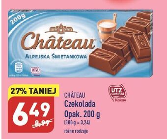 ALDI Czekolada alpejska śmietankowa chateau oferta