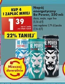 Biedronka Napój energetyczny classic be power oferta