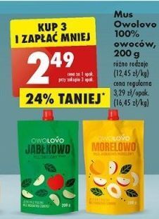 Biedronka Mus jabłkowo owolovo oferta