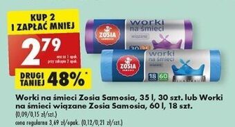 Biedronka Worki na śmieci 60 l zosia samosia oferta