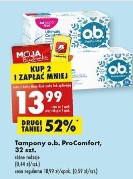 Biedronka Tampony normal o.b. procomfort oferta