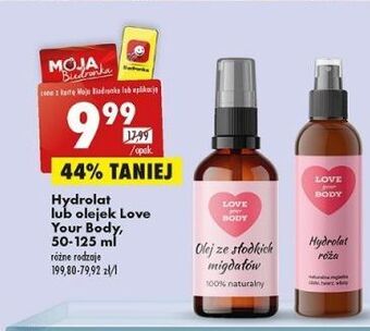 Biedronka Hydrolat róża love your body oferta