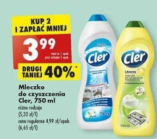 Biedronka Mleczko do czyszczenia lemon cler oferta