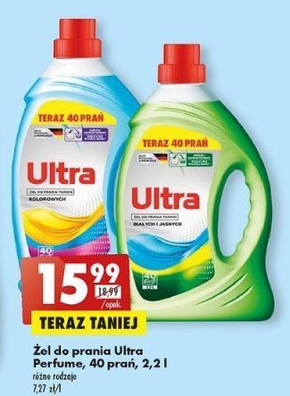 Biedronka Żel do prania białego ultra perfume oferta