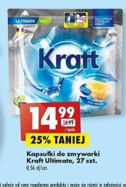 Biedronka Kapsułki do zmywarek lime kraft ultimate oferta