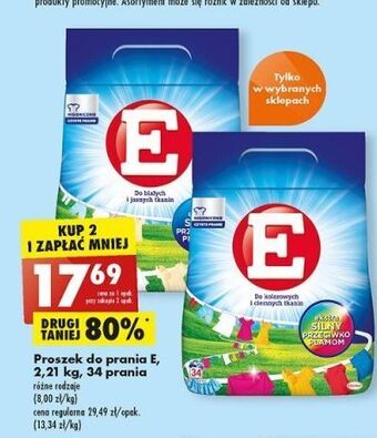 Biedronka Proszek do białych i jasnych tkanin e oferta
