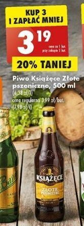 Biedronka Piwo książęce złote pszeniczne oferta