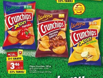 Biedronka Chipsy paprykowe crunchips x-cut oferta