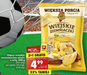 Biedronka Chipsy masło z solą lorenz wiejskie ziemniaczki oferta