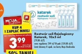 Biedronka Sól fizjologiczna katarek oferta