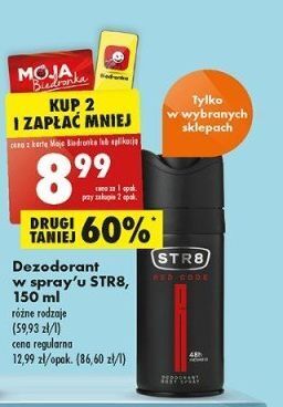 Biedronka Dezodorant str8 red code oferta