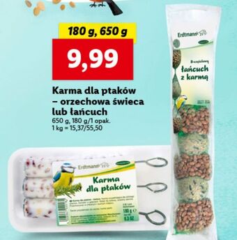 Lidl Karma dla ptaków świeca erdtmann's oferta