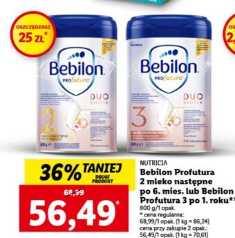 Lidl Mleko 2 bebilon profutura duo biotik oferta