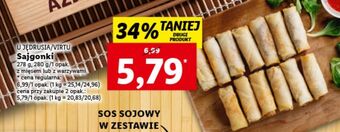 Lidl Sajgonki z mięsem wieprzowo-wołowym i warzywami u jędrusia oferta