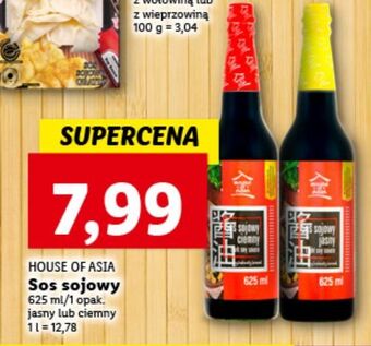 Lidl Sos sojowy ciemny house of asia oferta