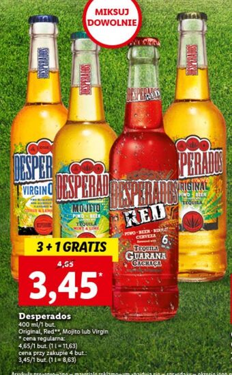 Lidl Piwo desperados oferta