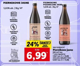 Lidl Piwo jan olbrach piernikowe z nutą białej czekolady oferta