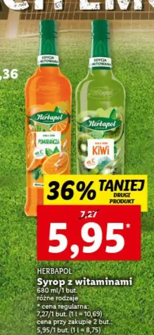 Lidl Syrop kiwi herbapol oferta