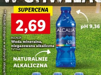 Lidl Woda niegazowana alcalia oferta