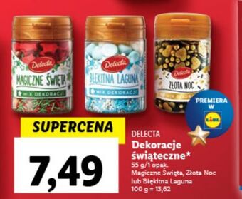 Lidl Mix dekoracji złota noc delecta oferta