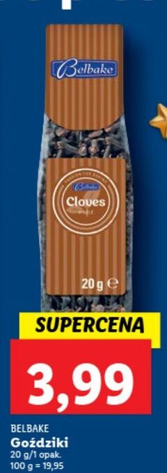Lidl Goździki belbake oferta