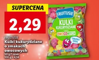Lidl Chrupki kukurydziane owocowe fruitusie oferta