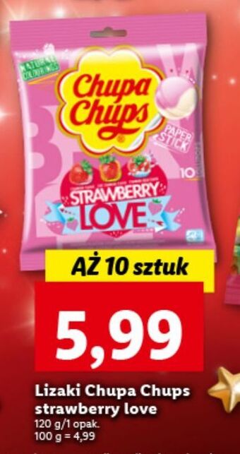 Lidl Lizaki strawberry love chupa chups oferta