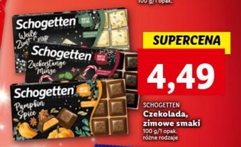 Lidl Czekolada pumpkim spice schogetten oferta