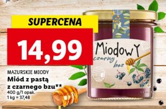 Lidl Miód z czarnym bzem mazurskie miody oferta