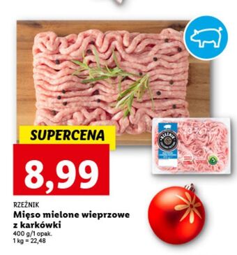 Lidl Mięso mielone wieprozwe z karkówki rzeźnik codzienna dostawa oferta