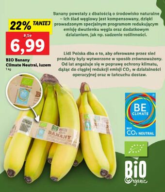 Lidl Banany bio oferta
