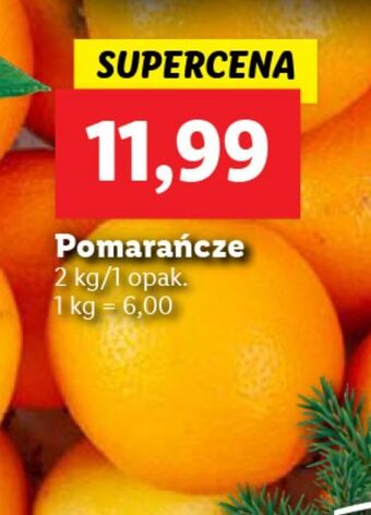 Lidl Pomarańcze oferta