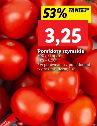 Lidl Pomidory rzymskie oferta