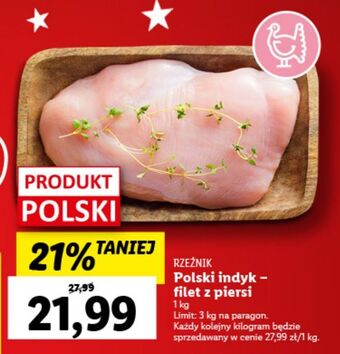 Lidl Filet z piersi indyka rzeźnik codzienna dostawa oferta