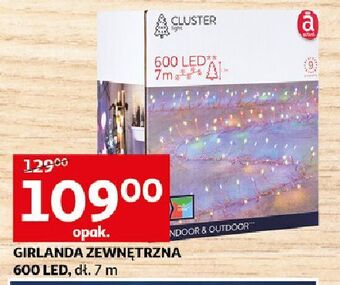Auchan Girlanda świetlna 600 led actuel oferta