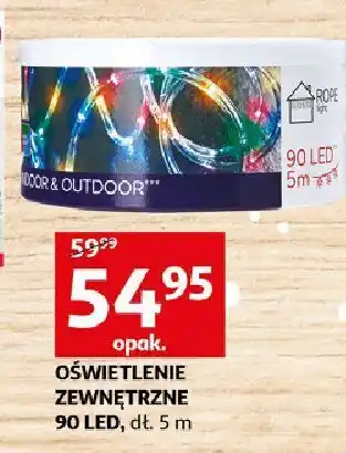 Auchan Oświetlenie zewnętrzne 90 led actuel oferta