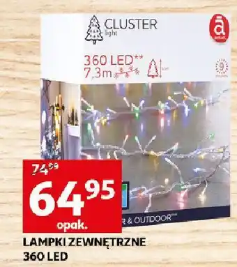 Auchan Lampki zewnętrzne 360 led actuel oferta