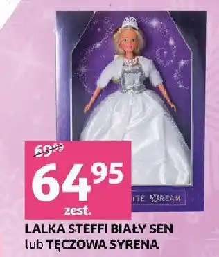 Auchan Lalka steffi tęczowa syrena steffi love oferta