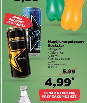 Netto Napój energetyczny xdurance rockstar energy drink oferta