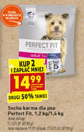 Biedronka Sucha karma dla psa Perfect Fit 2x 1,2/1,4kg oferta