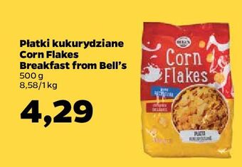 Netto Płatki corn flakes breakfast from bell's oferta