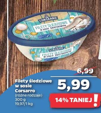 Netto Filety śledziowe w sosie śmietankowym corsarro oferta