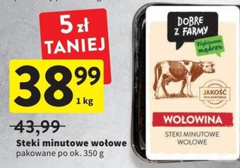 Intermarche Steki minutowe wołowe 1kg oferta