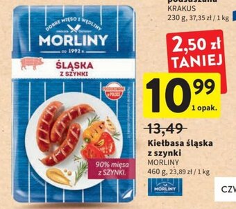 Intermarche Morliny Kiełbasa śląska z szynki 460g oferta